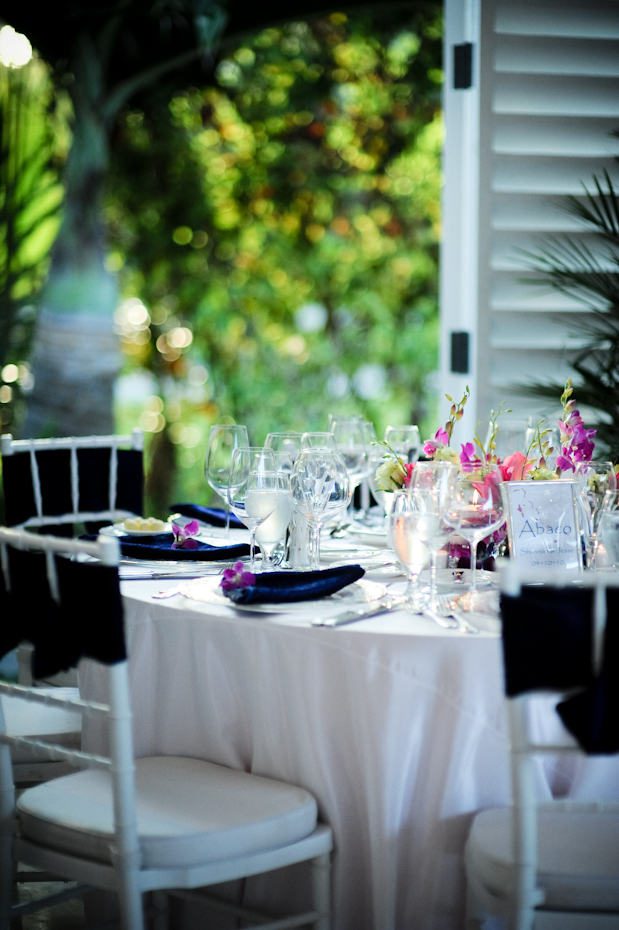 destination wedding table setting
