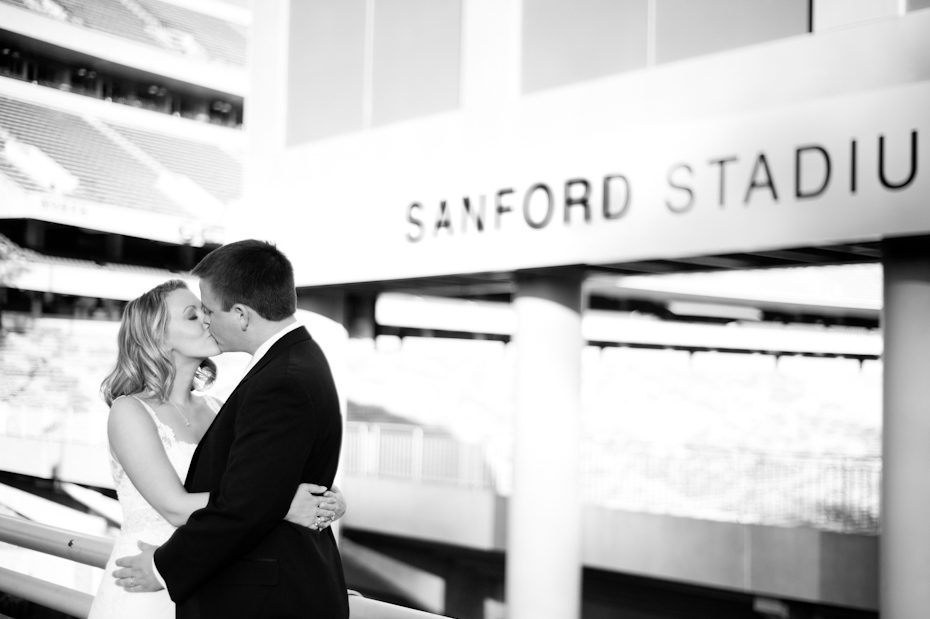 Sanford Stadium wedding picture