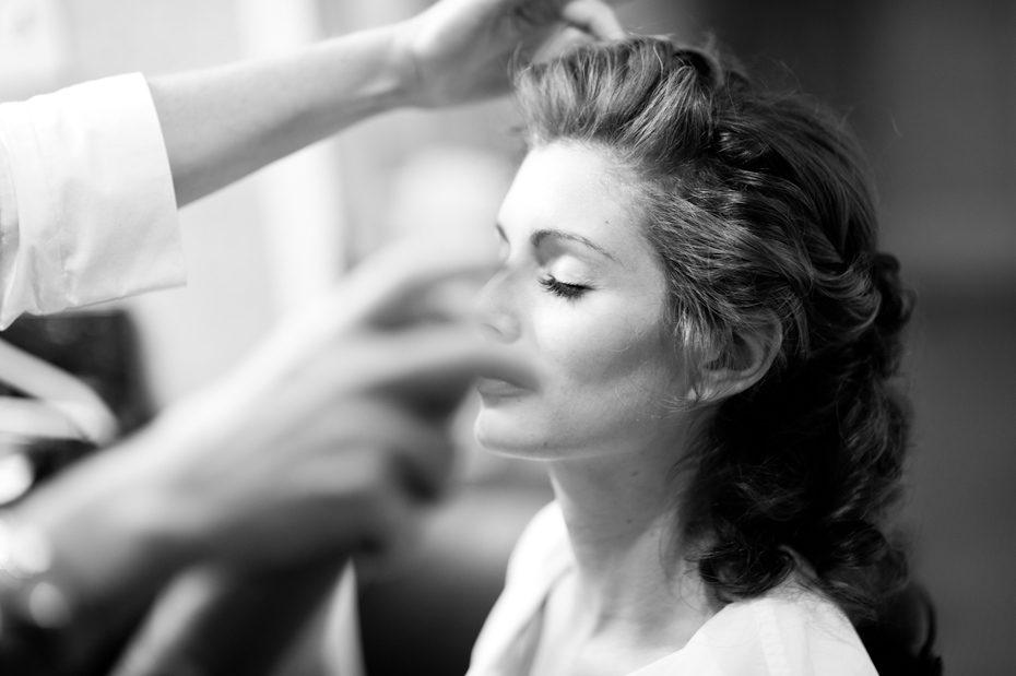 Elegant bridal updo