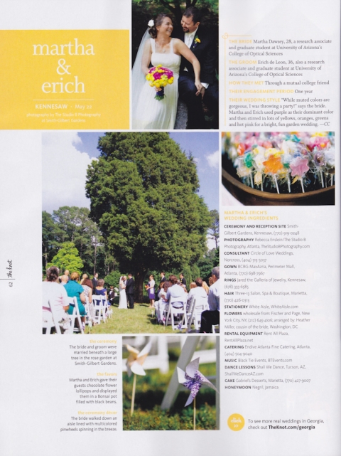 The Knot Magazine Featured Wedding