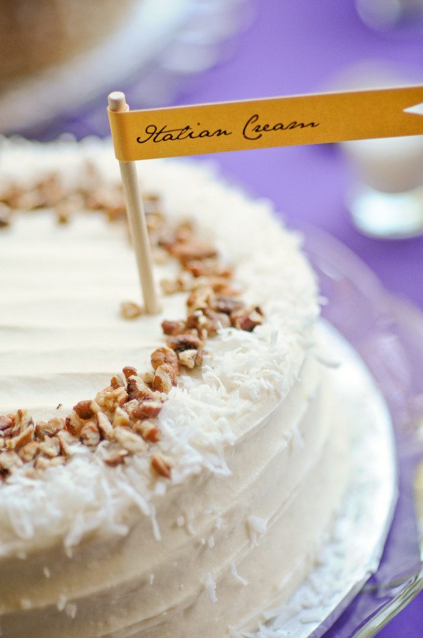 pie bar at wedding