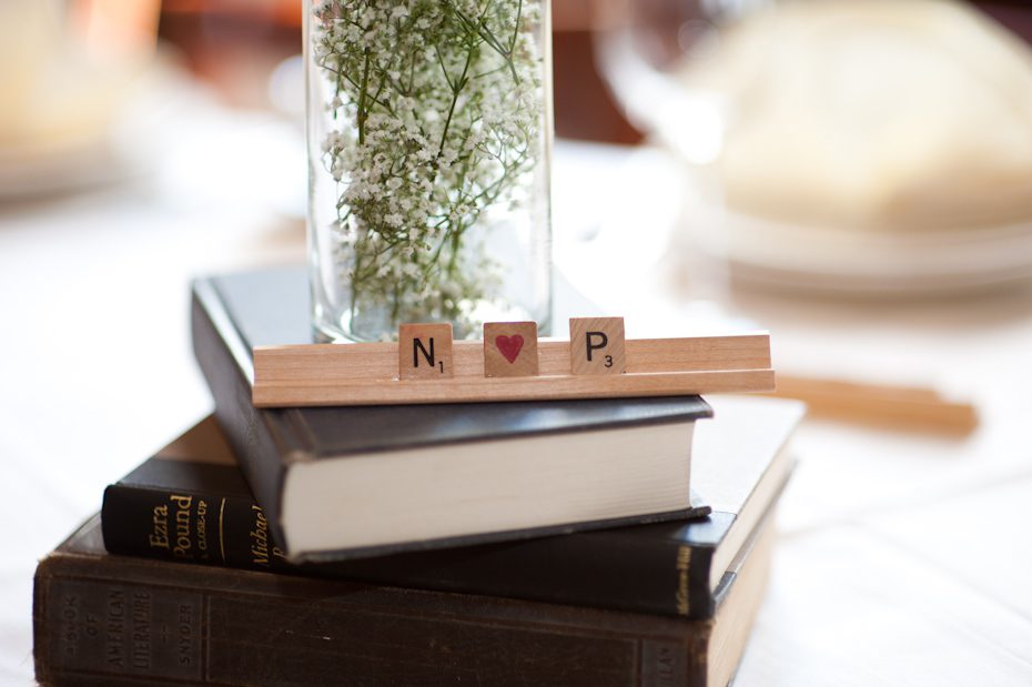 Scrabble at wedding