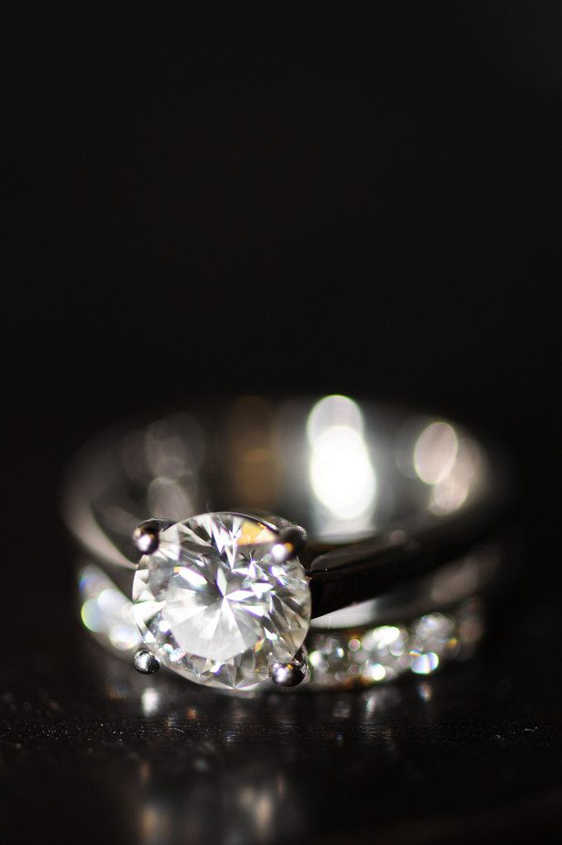 round solitaire engagement ring