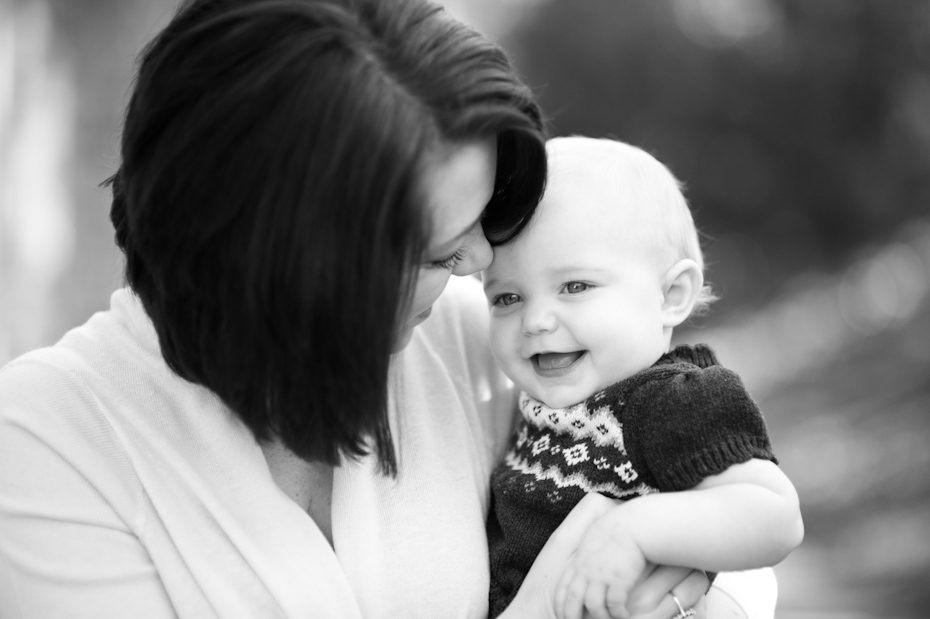mom and baby