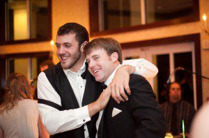 groom and groomsman