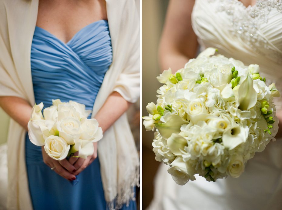 white wedding bouquet