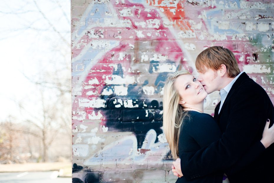 atlanta engagement pictures engagement picture with graffiti wall