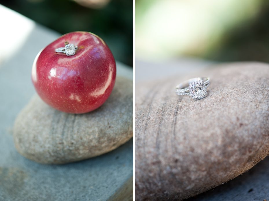 cushion cut engagement ring 