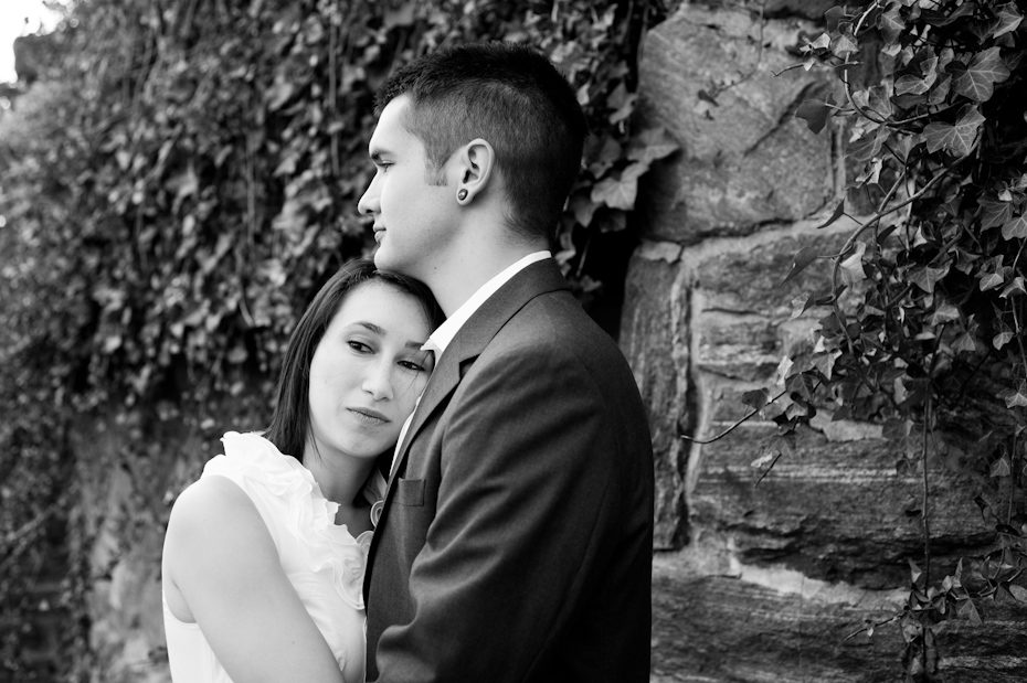 dramatic engagement photo