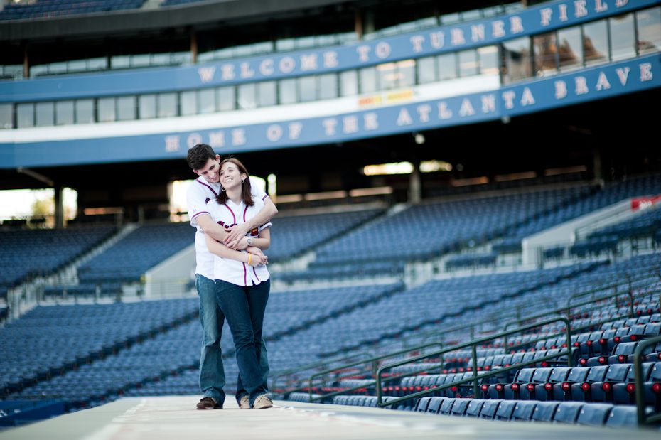 Turner Field Engagement Photo Picture