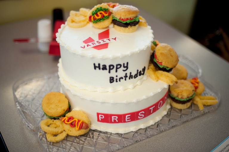 The Varsity Theme Birthday Cake