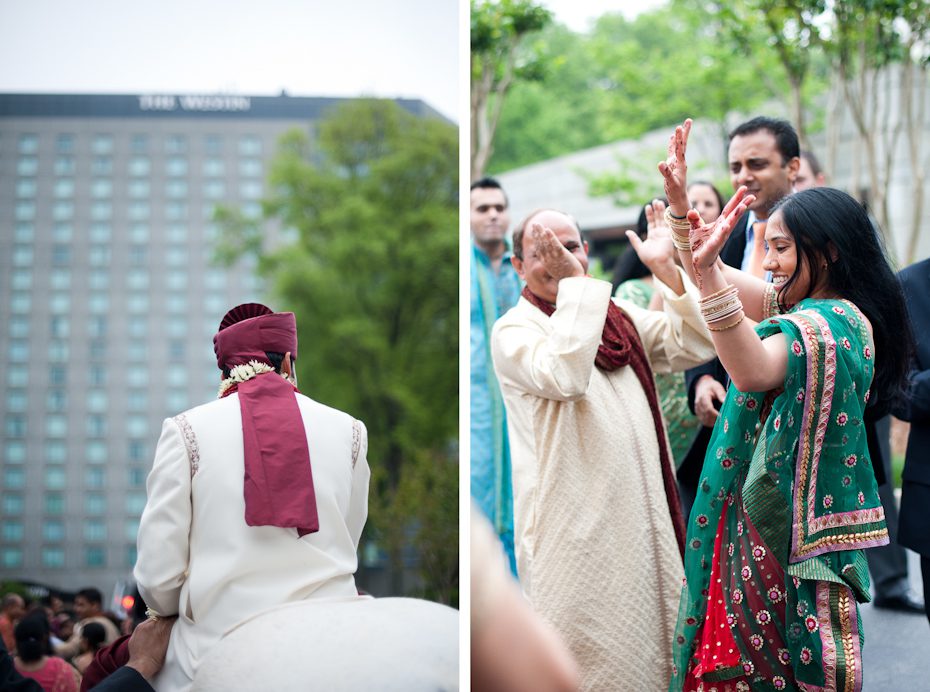 Westin Atlanta Wedding Baraat ceremony Atlanta Wedding