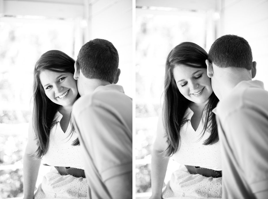 Engagement shoot in garden