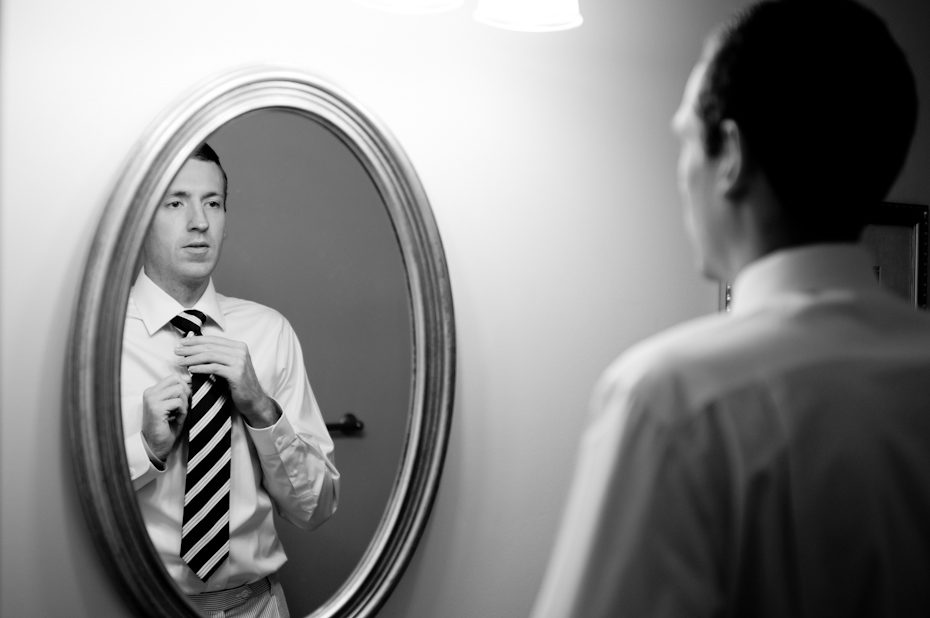 groom getting ready