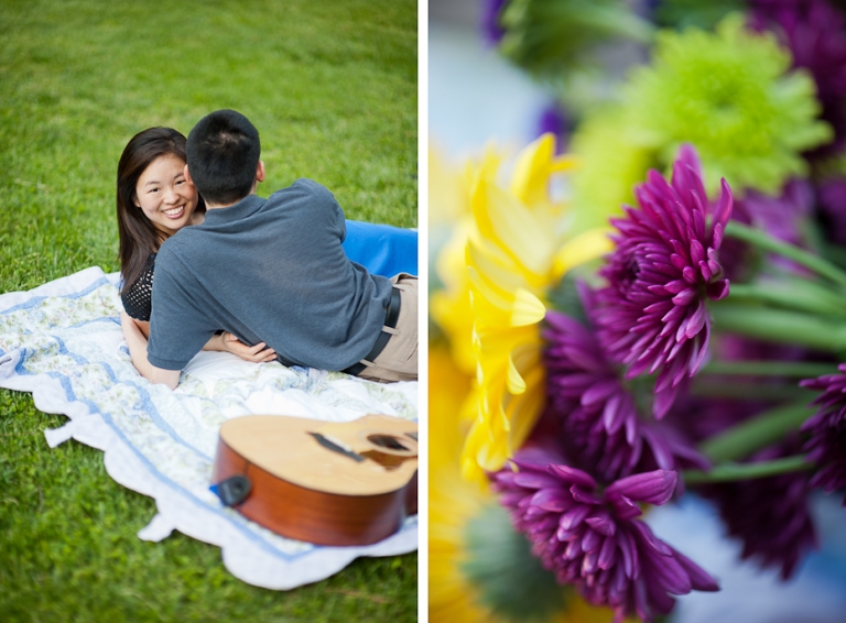 engagement session with guitar