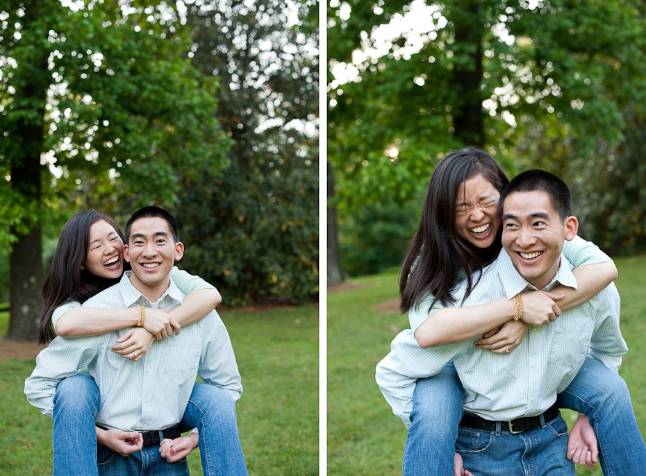 Couple having fun in their pictures