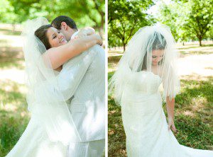 bride with blusher