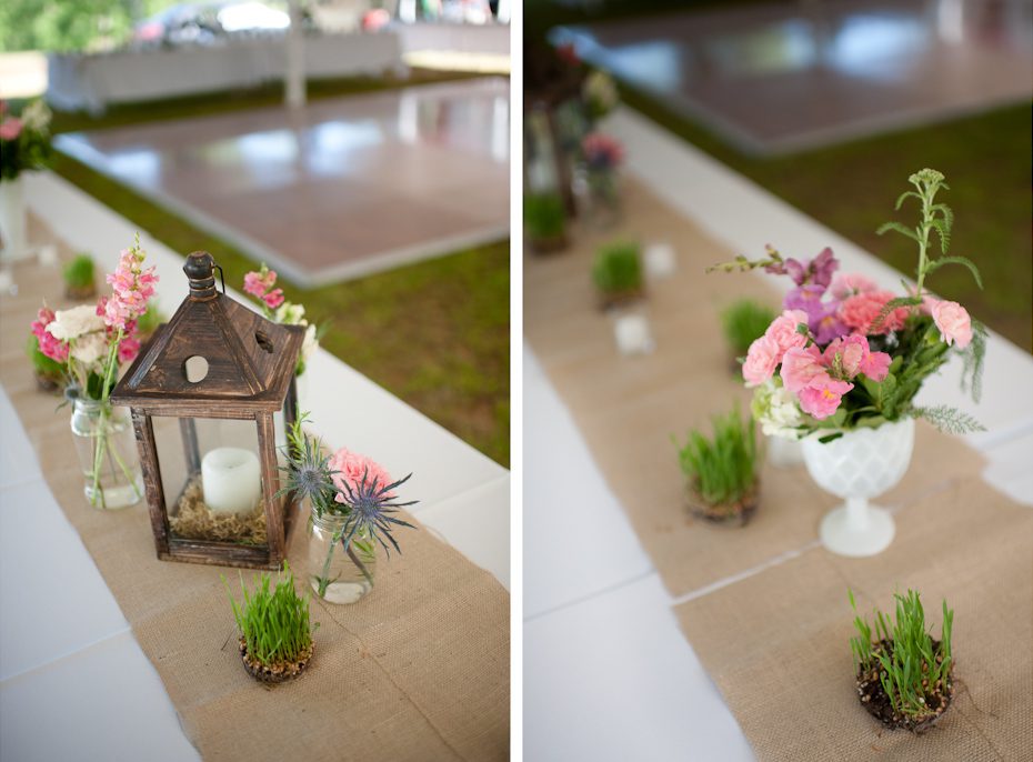 outdoor tented reception