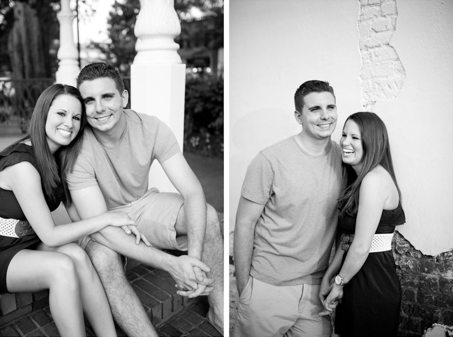 engagement picture in Marietta Square park