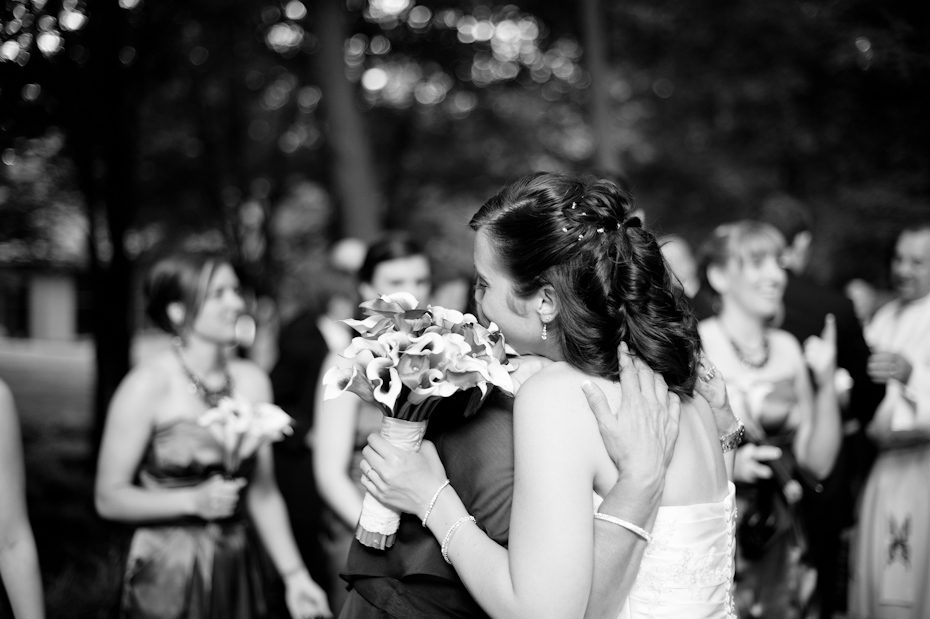 bride and mom emotion