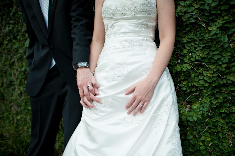 wedding photo in the spring