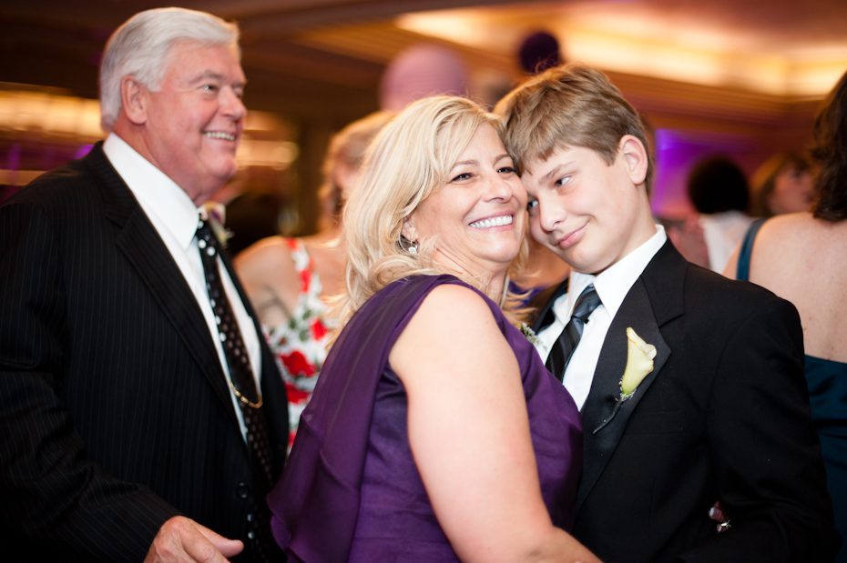 family fun at wedding