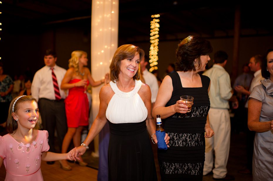 Dancing at wedding reception River Mill
