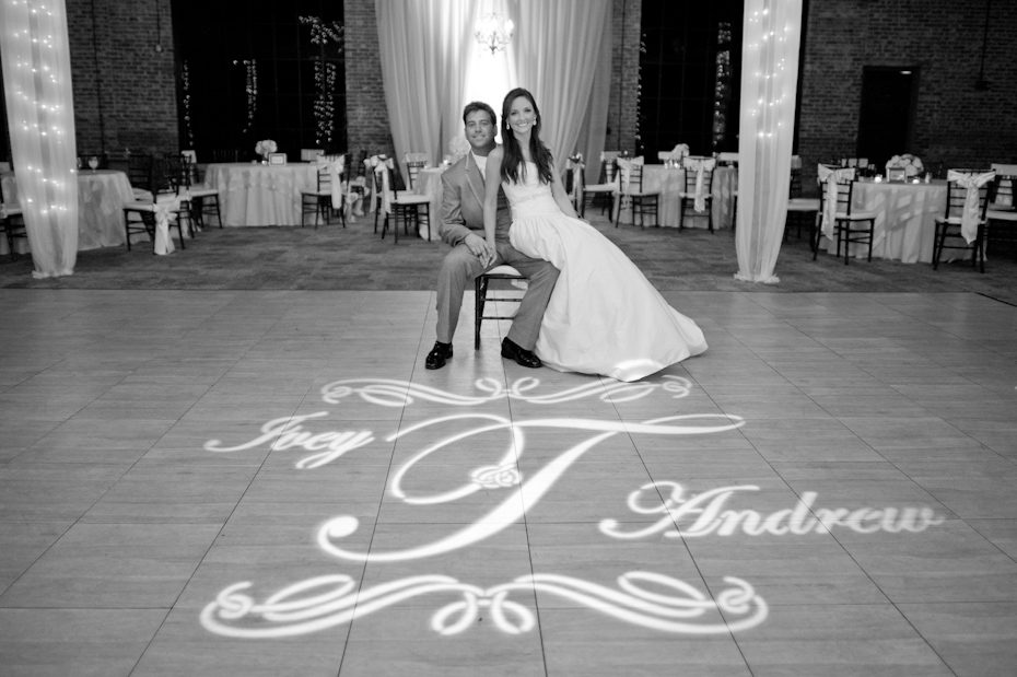 Monogram at wedding