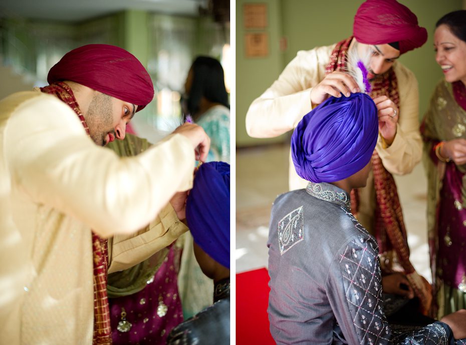 Traditional Sikh wedding attire