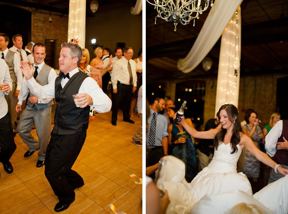 Dancing at wedding reception