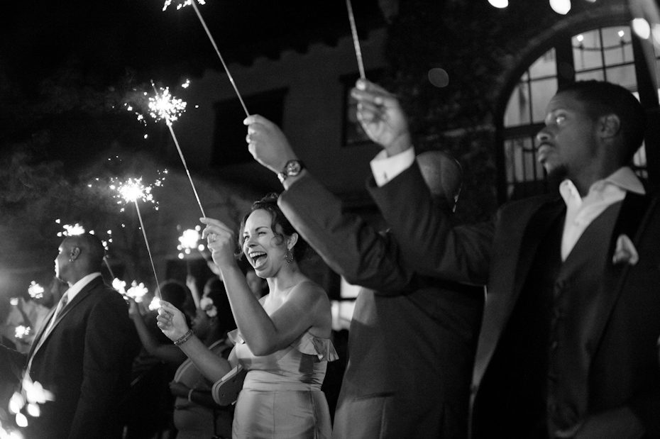 Sparkler wedding pictures