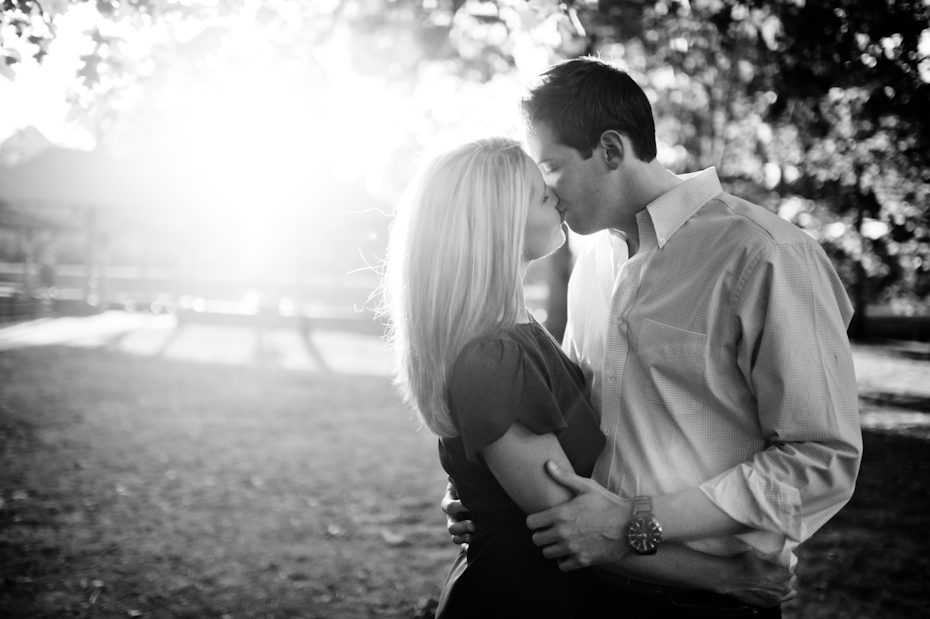 Piedmont Park black and white picture