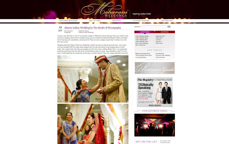 Wedding Photographer Atlanta for Indian Weddings