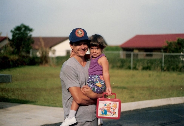 Firefighter with Daughter