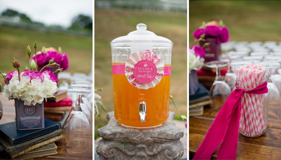 serving refreshments at wedding