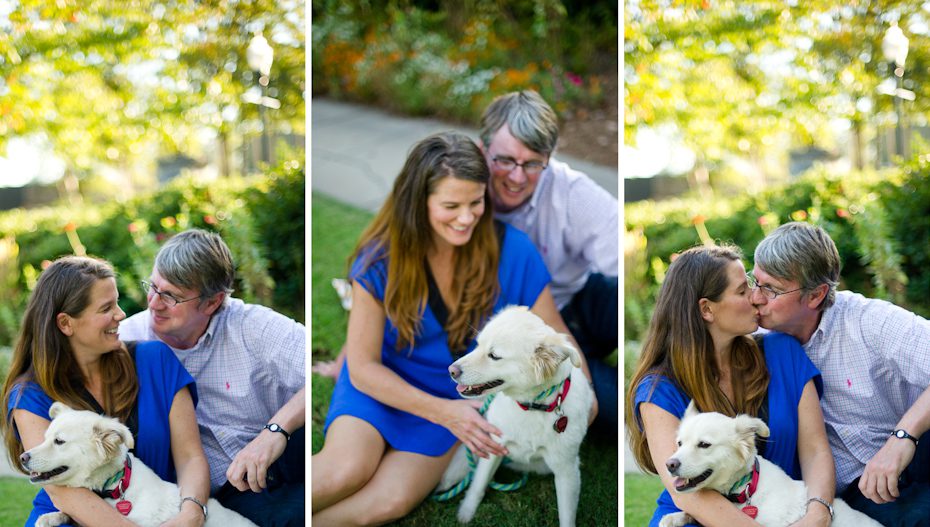 Bride and Groom with Dog