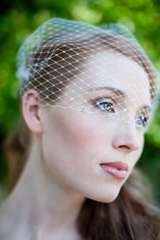 Fine & Fleurie Veil Red Head Bride