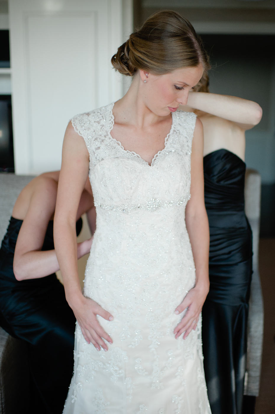 JW Marriott Buckhead Wedding Presidential Suite Maggie Sottero Bernadette Dress