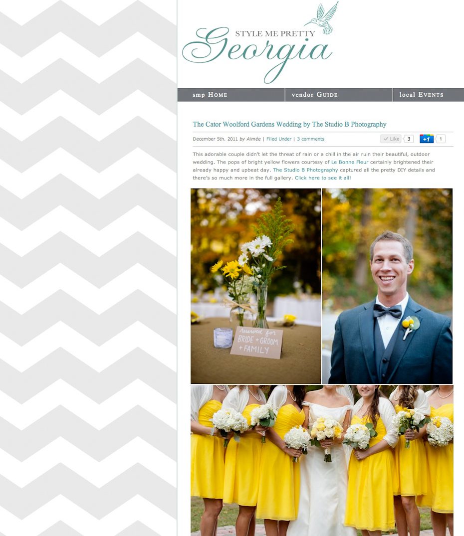 Atlanta Wedding Photographer Style Me Pretty