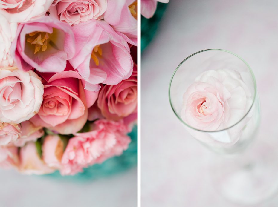 Pink wedding flowers Rose wedding bouquet