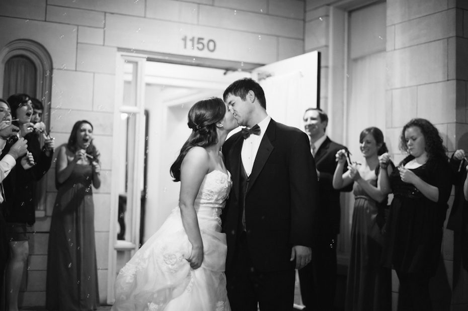 Wedding Exit with Bubbles