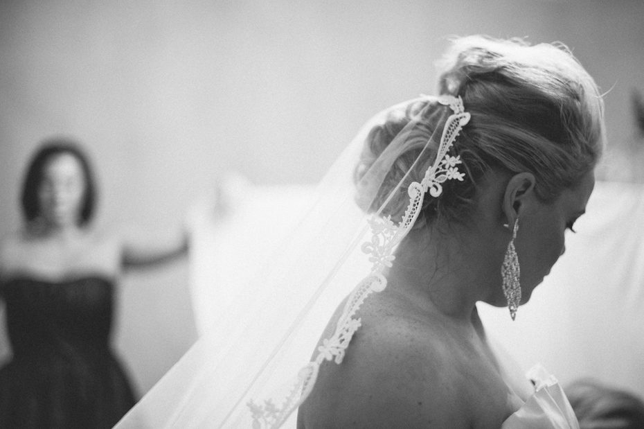 Wedding veil that was bride's mothers