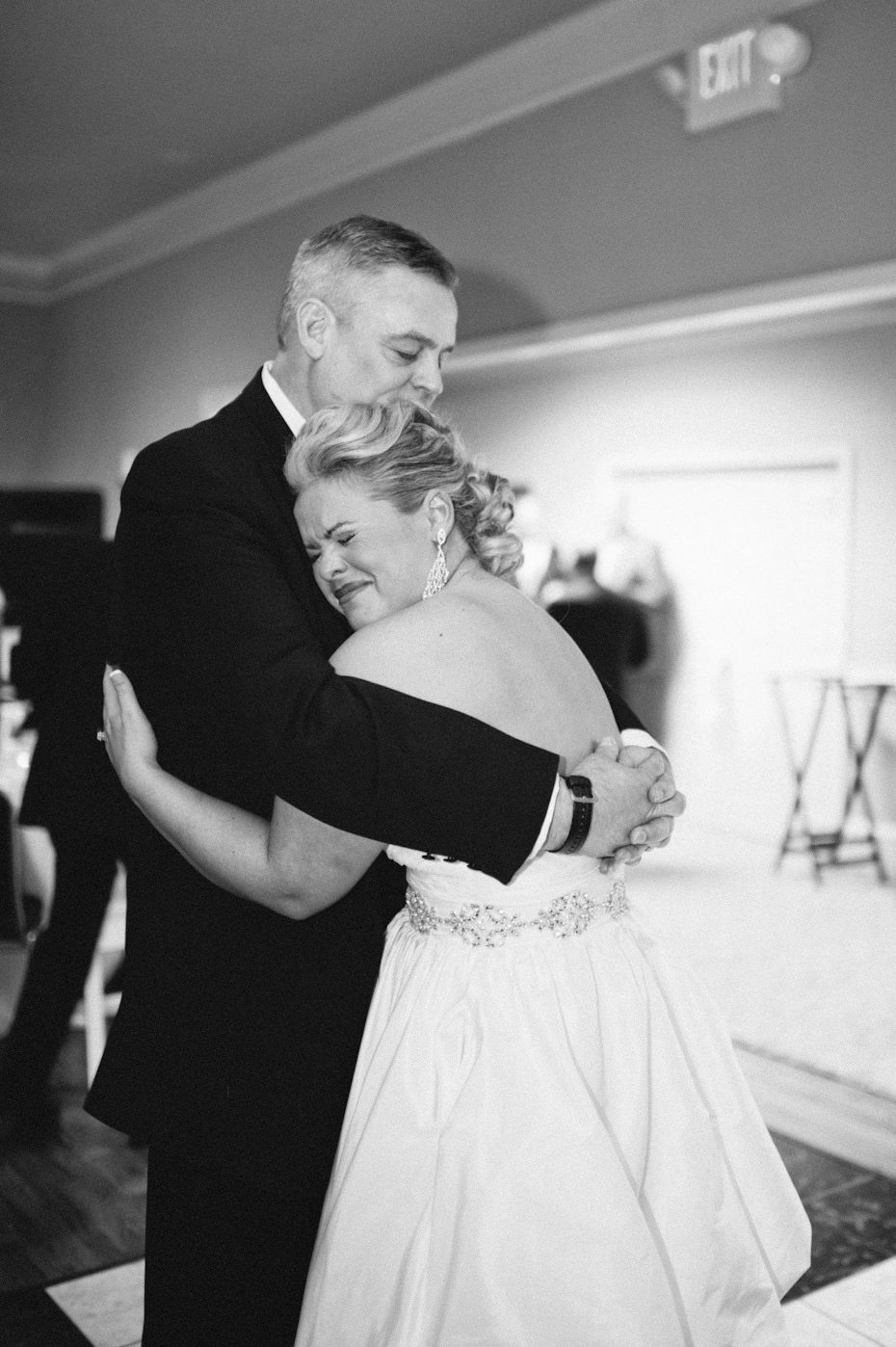 Father and Daughter on wedding day