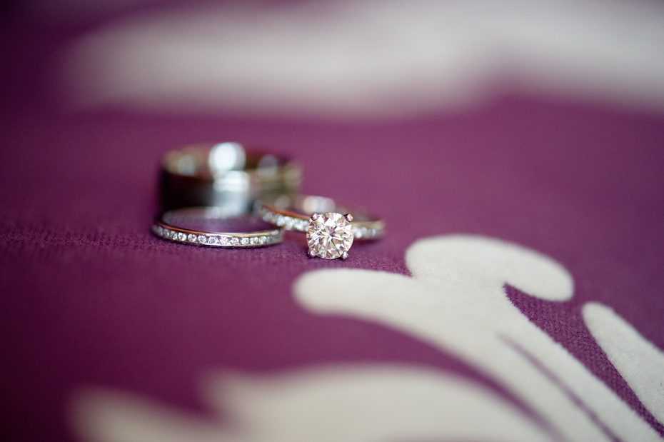 Close up engagement ring 