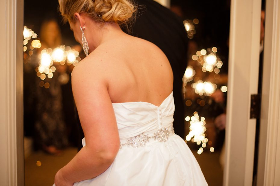 Sparklers At Wedding 