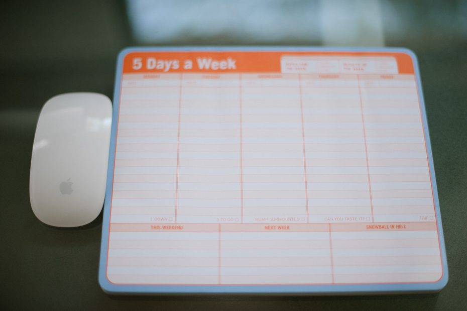 Mouse pad notepad