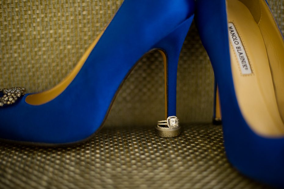 Manolo Blahnik Blue Wedding Shoes