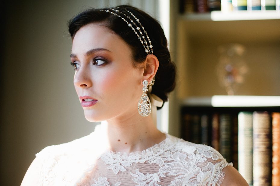 Wedding Headband from Fine and Fleurie Pretty Wedding Jewelry