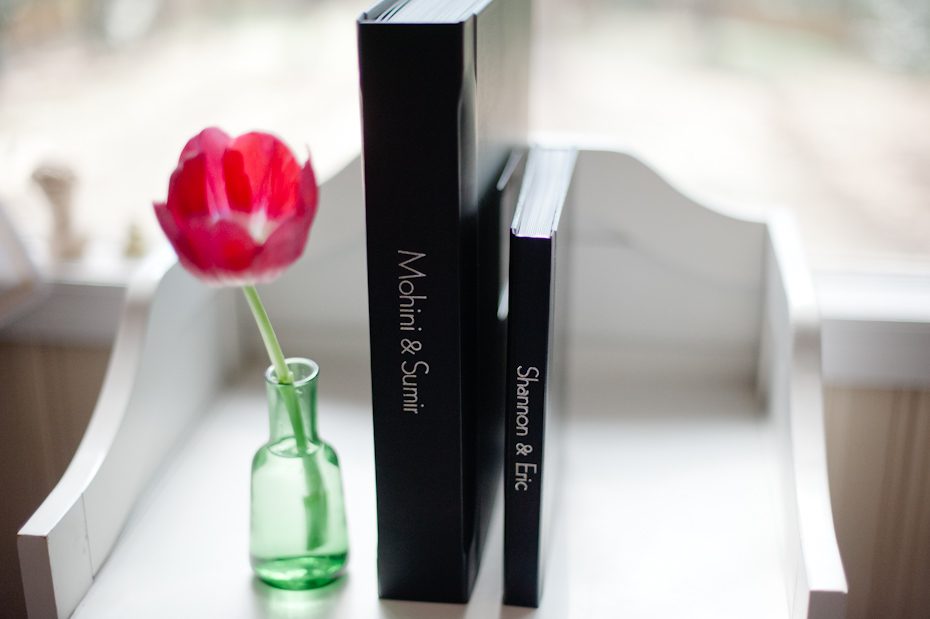 Bride's album and parent's album