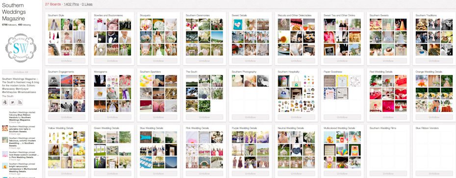 Southern Weddings Magazine on Pinterest